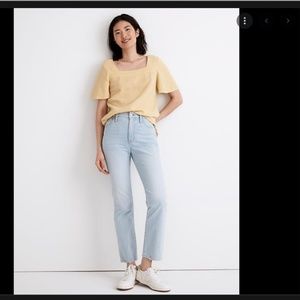 NEW Madewell Slim Demi-Boot Jeans in Bellmeade Wash Sz 32 NWT
